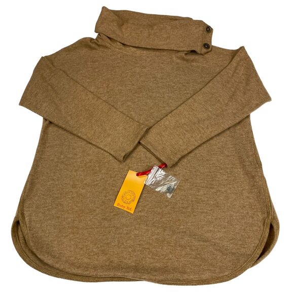 Ruby RD Comfy and Cozy Sweater Women's Medium Brown Cowl Neck Pullover - Picture 8 of 12